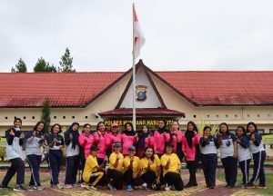 Polres Humbahas Gelar Olahraga Bersama, Sambut HKGB ke-70.