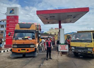 BBM Subsidi di 4 SPBU Tersedia, Polres Padang Sidempuan Imbau Pelanggan Agar Tertib