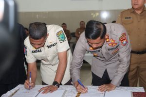 Kapolres Teken Nota Kesepahaman Terkait Hibah Pembangunan Mapolres Tapsel