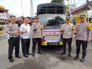 Polres Tapsel Lepas Bantuan Korban Gempa Bumi Taput