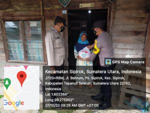 Polres Tapsel Berikan Bantuan Sosial untuk Membantu Ringankan Beban Masyarakat