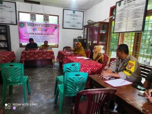 Cegah Stunting, Bhabinkamtibmas Monitir Rembuk dari Puskesmas Hutaimbaru