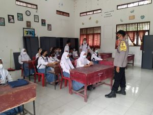 Sosialisasi Rekpro Bintara Polri 2023, di SMK Negeri 2 Meranti Asahan