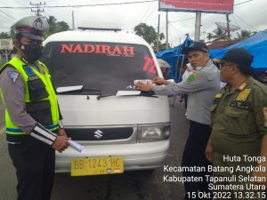 Pos Lantas Batang Angkola Gelar Operasi Zebra Toba 2022