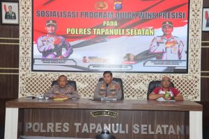 Pimpin Sosialisasi Program Quick Wins Presisi, Ini Arahan Kapolres Tapsel