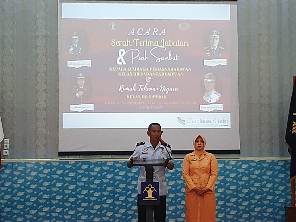 Lepas Jabatan Kalapas Kelas IIB Padang Sidempuan, Indra Kesuma : Terima Kasih Awak Media