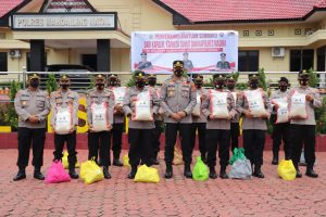Polres Madina Distribusikan Bansos Tepat Sasaran
