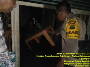 Janji Manaon Tapsel Diguyur Hujan Berjam-jam, Polsek Batang Angkola Tinjau Lokasi!