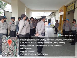 Wakapolres Padangsidimpuan Pimpin Apel Serpas BKO Pam Pilkades di Paluta