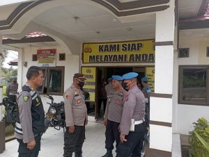 Kapolsek Hutaimbaru Terima Kunjungan Tim Gakkum Provos Polda Sumut