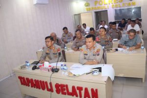 Kapolres Tapsel Kumpulkan PJU di Ruang Vidcon, Ada Apa?