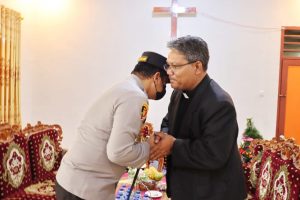 Kapolres Padang Sidempuan Kunjungi Praeses Gereja HKBP Distrik I Tabagsel-Sumbar