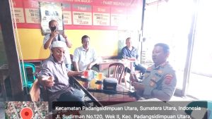 Cara Kapolres Padangsidimpuan Membaur ke Masyarakat di Warung Kopi