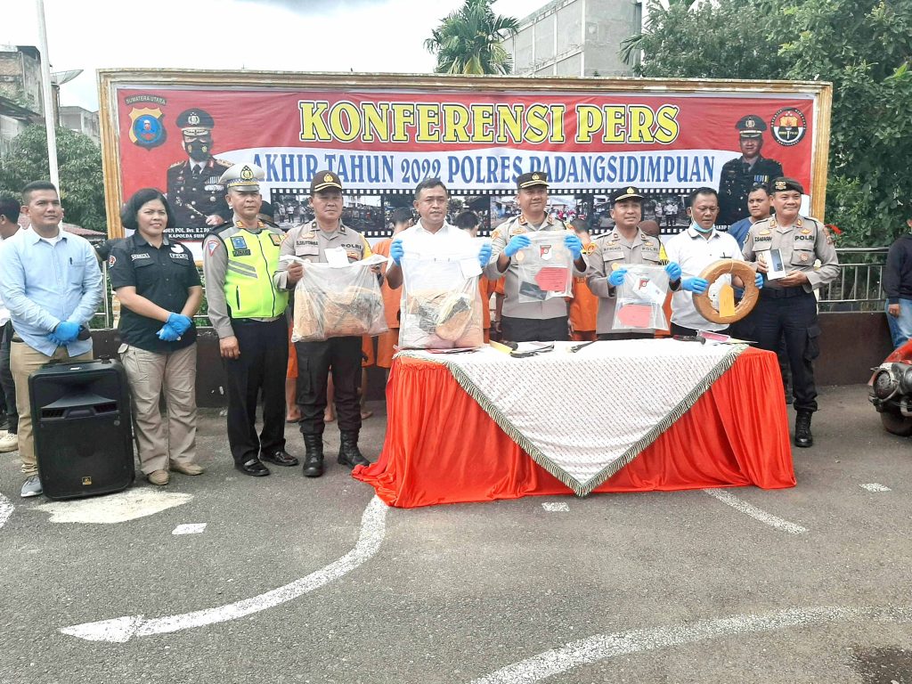 Selama 2022, Polres Padangsidimpuan Tuntaskan 398 Kasus Kejahatan Umum   