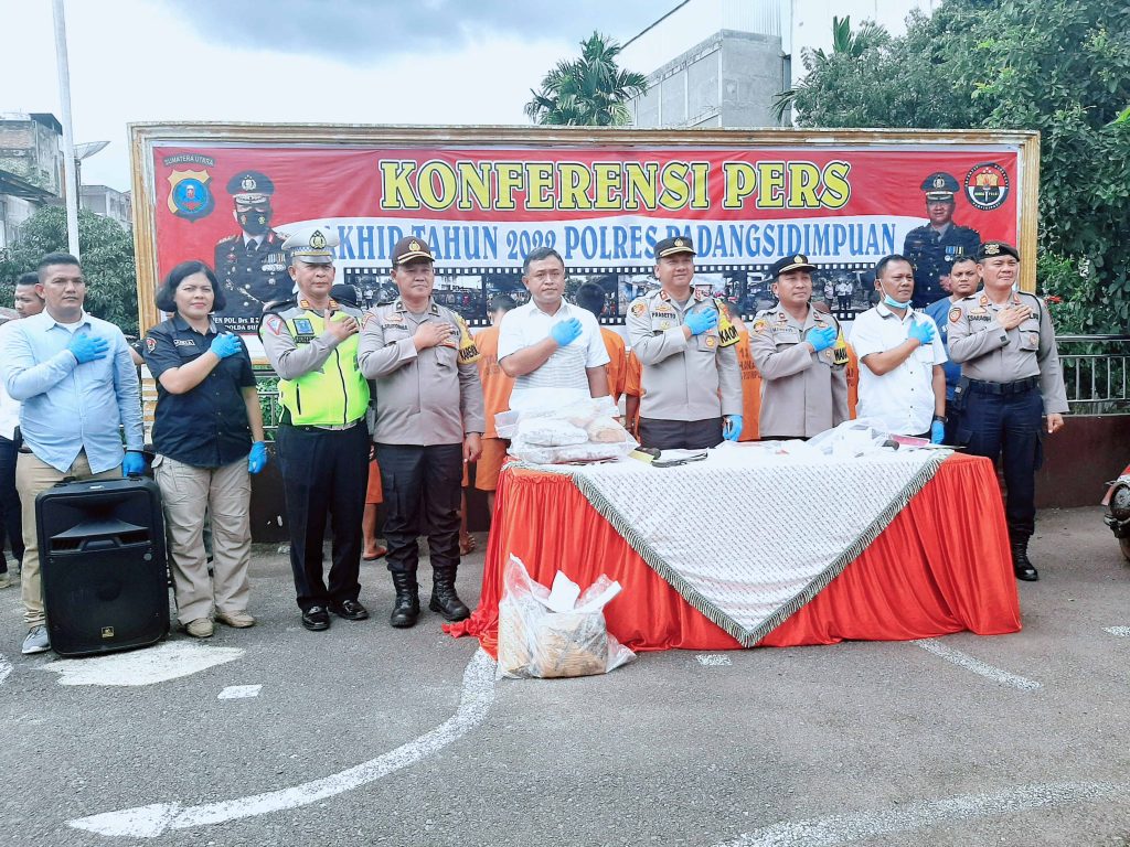 Pengungkapan Kasus Narkoba Polres Padangsidimpuan Selama 2022 Meningkat