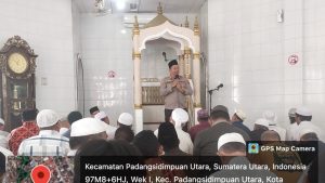 Quick Wins Presisi, Kapolres Padangsidimpuan Jumat Curhat di Masjid Al Ikhlas Samora   