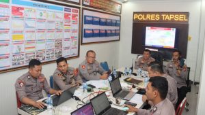 Dibuka Kapolri, Wakapolres Tapsel Ikuti Anev Kinerja Polri Setahun