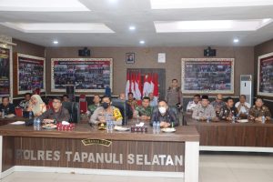 Dipimpin Kapolri, Kapolres Tapsel Ikuti Rakor Kesiapan Pam Nataru