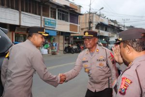 Pantau Langsung Situasi Kamtibmas, Kapolres Tapsel Tinjau Pos Pam Pasar Sipirok