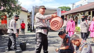 AKBP Dwi Prasetyo Wibowo Pimpin Upacara Kenaikan Pangkat