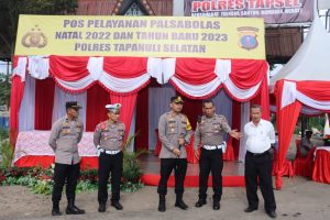 Tinjau Pos Pelayanan Nataru, Begini Perintah Kapolres Tapsel Ke Personel!