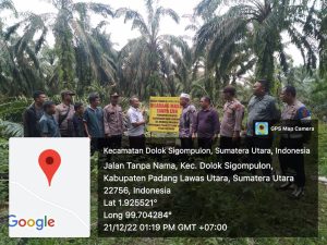 Polres Tapsel Melakukan Pengamanan Eksekusi Lahan di Paluta