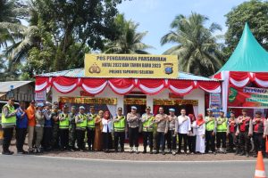 Ops Lilin Toba 2022, Kapolres Tapsel dan Polda Sumut Tinjau Pos Pengamanan Parsariran