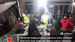 Puluhan Personel Gabungan Patroli Skala Besar di Tapsel