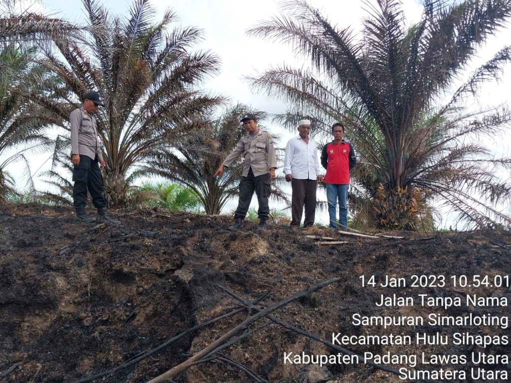 Polsek Padang Bolak Gerak Cepat Tangani Karhutla Agar Tak Merembet ke Rumah Masyarakat