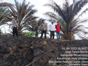 Polsek Padang Bolak Gerak Cepat Tangani Karhutla Agar Tak Merembet ke Rumah Masyarakat