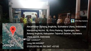 Beri Rasa Aman, Polres Tapsel Gelar Patroli Blue Light Secara Berkala