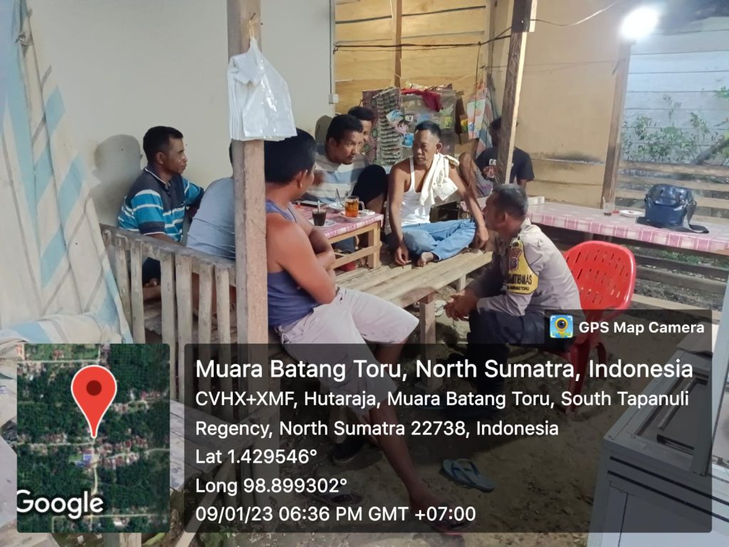 Polres Tapsel Monitoring Pembuatan Pamflet di PT. SKL Muara Ampolu