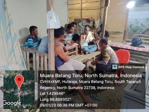 Polres Tapsel Monitoring Pembuatan Pamflet di PT. SKL Muara Ampolu