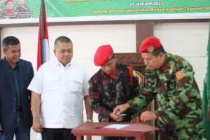 Hadiri Diklatsar KOKAM & SAR, Bupati Dolly : Pemuda Tapsel Harus Jadi Motor Penggerak Pembangunan dan Perekonomian