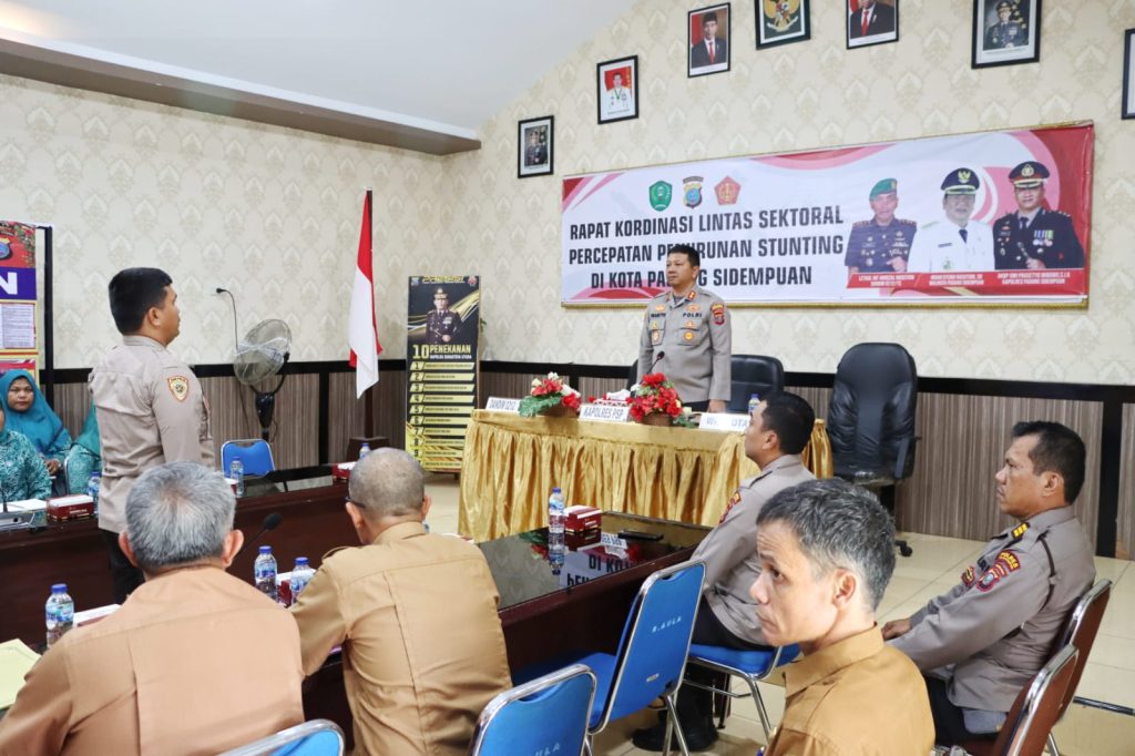 Kapolres Padangsidimpuan Pimpin Rakor Percepatan Penurunan Stunting