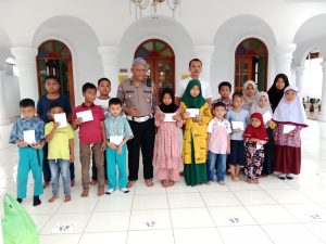 Setelah Santuni Anak Yatim, Polres Tapsel Gelar Pengajian dan Doa Bersama