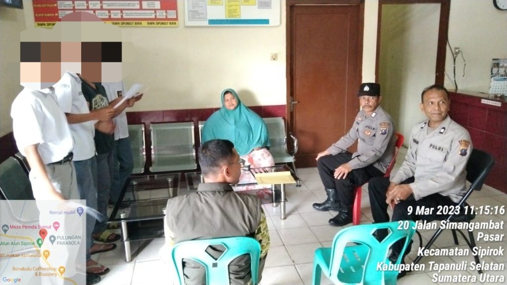 Peduli Pelajar, Polsek Sipirok Gelar Operasi Kasih Sayang