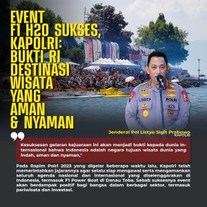 F1 Powerboat 2023 Berjalan Sukses, Kapolri dan Kapolda Sumut Ucapkan Terima Kasih