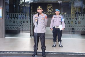Kapolres Tapsel Tekankan ke Personel : Ingatkan Keluarga, Jangan Bergaya Hedonis