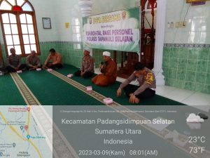 Pelihara Keimanan, Personel Polres Tapsel Rutin Gelar Binrohtal