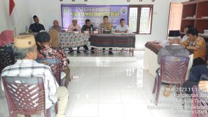 Polsek Sipirok Hadiri Penetapan APBDes Pargarutan Jae 2023, Ini Pesannya