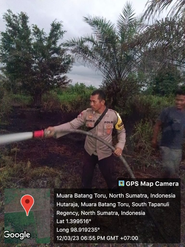 Lahan Sawit Seluas 1 Hektare di Batang Toru Terbakar