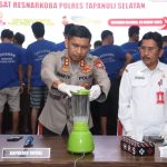 Polres Tapsel Musnahkan Sabu