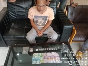 Kantongi Sabu, Pria 35 Tahun Dibekuk Polsek Padang Bolak   