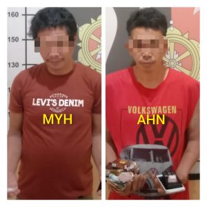Santai di Warkop, Duo Sekawan Pengedar Sabu Diringkus Polsek Padang Bolak