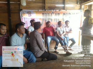 Jumat Curhat Polsek Sipirok digelar di Warung Kopi Palti Pane
