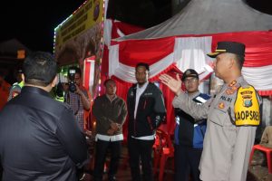 Tengah Malam, Kapolres Tapsel Cek Kesiapsiagaan Personel Pos Yan Palsabolas