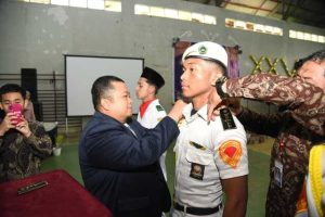 Bupati Dolly Irup Pelepasan Siswa SMA 2 Plus Sipirok Dan SMK Martabe