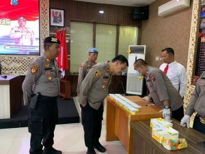 Tes Urine, 31 Personel Sat Samapta Polres Tapsel Negatif Narkoba