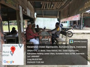 Di Warkop, Polsek Dolok Sosialisasi Cegah Karhutla